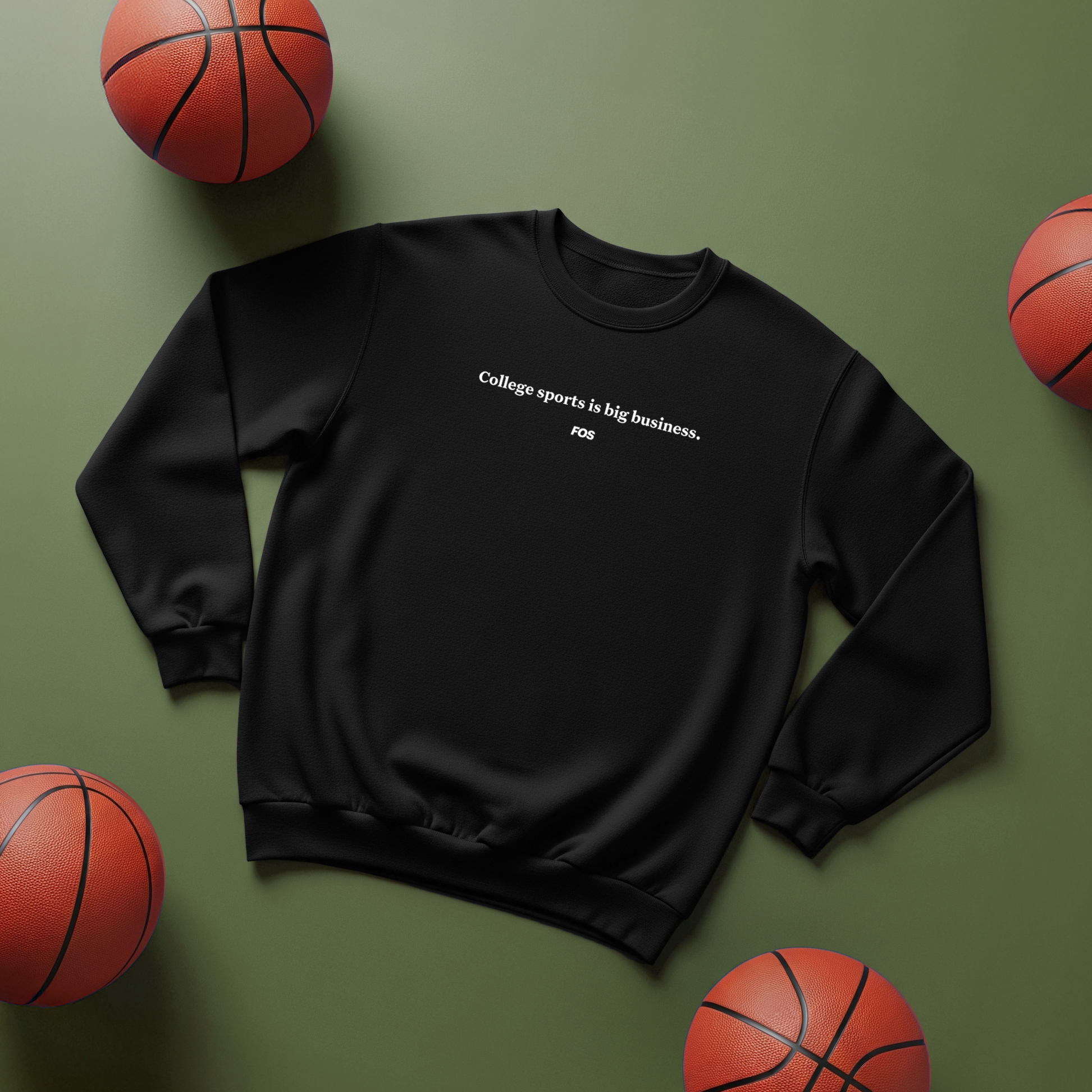 College sports is big business. Crewneck