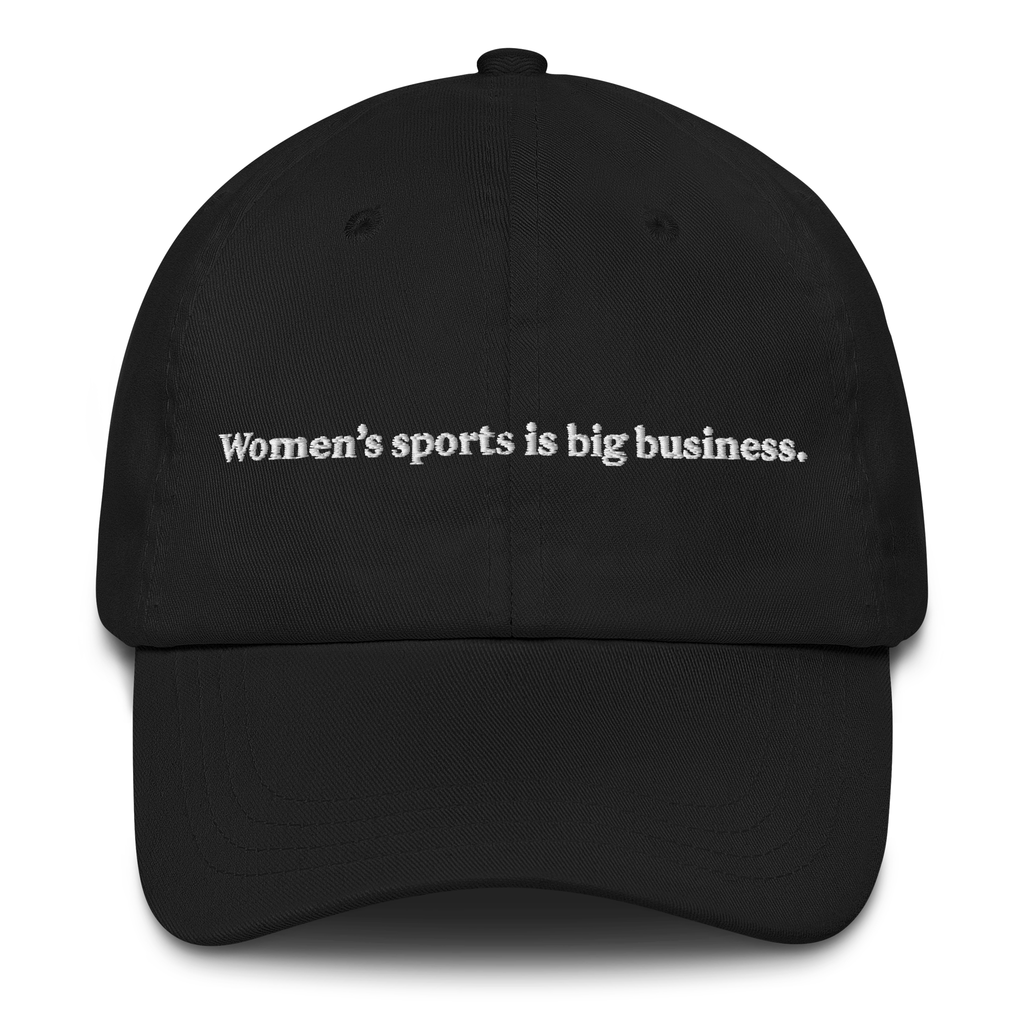 Women's sports is big business. Hat